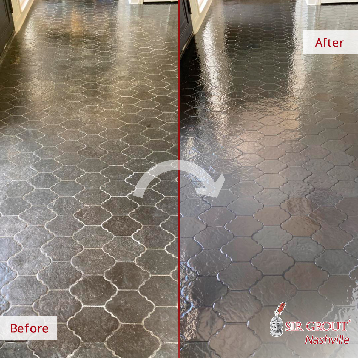 Our Belle Meade Tile Sealing Professionals Spruced-up This Dull Ceramic ...