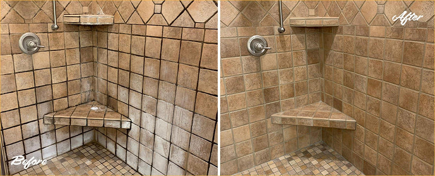 This Shower Looks Gorgeous Thanks to Our Nashville Tile and Grout Cleaners